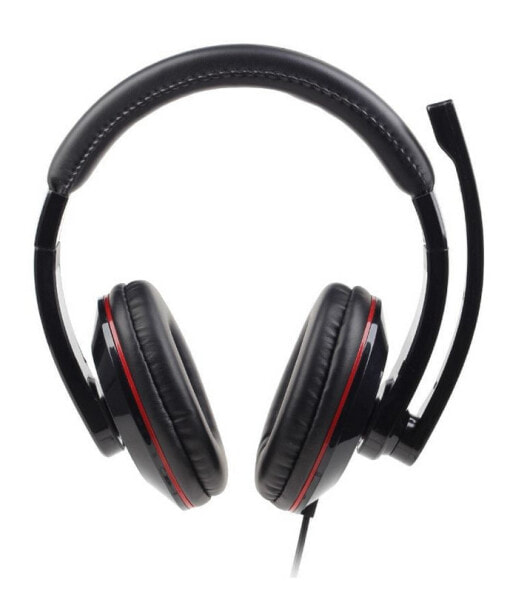 Gembird MHS-U-001 - Headset - Head-band - Calls & Music - Black - Binaural - 2 m