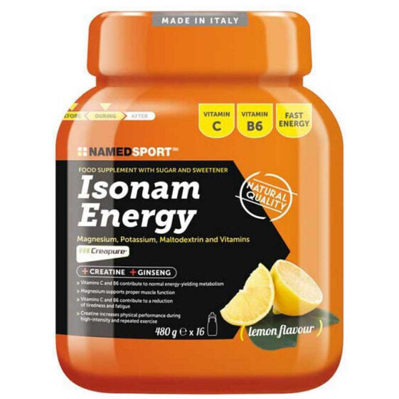 Энергетический порошок с лимоном NAMED SPORT Isonam Energy 480 г