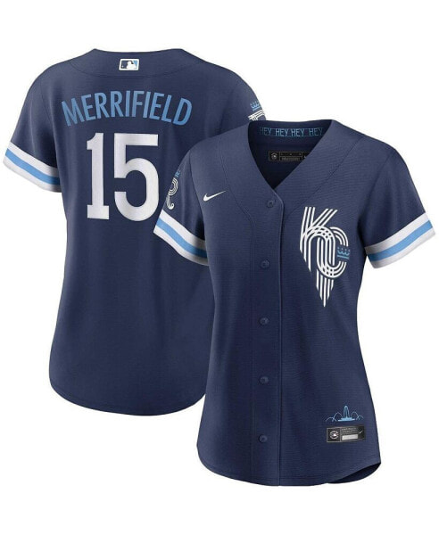 Футболка Nike женская Whit Merrifield синая Kansas City Royals Alternate City Connect Replica Player Jersey