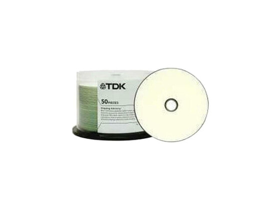 TDK 52X CD-R CD-R Bulk 80 Min 52X White Spindle Model TDK48944