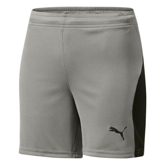 Puma Liga Shorts Womens Grey Casual Athletic Bottoms 70343213