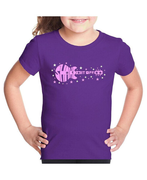 Shake it Off - Girl's Child Word Art T-Shirt