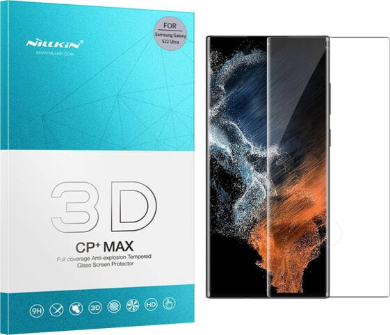 Nillkin Szkło hartowane Nillkin 3D CP+ MAX do Samsung Galaxy S22 Ultra uniwersalny