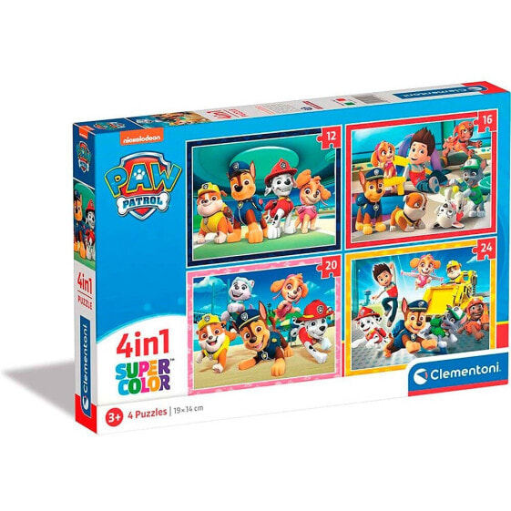 CLEMENTONI Paw Patrol 4 Puzzles In 1 12-16-20-24 Pieces