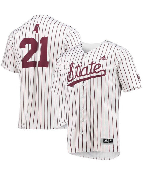 Men's White Mississippi State Bulldogs Replica Baseball Jersey