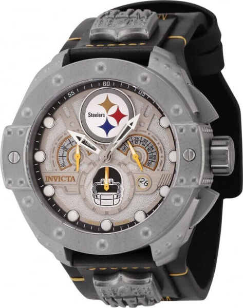 Invicta NFL Pittsburgh Steelers Men's Watch - 52mm. Black. Steel (45115)