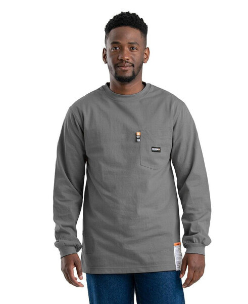 Футболка мужская с карманом Berne flame Resistant Crew Neck