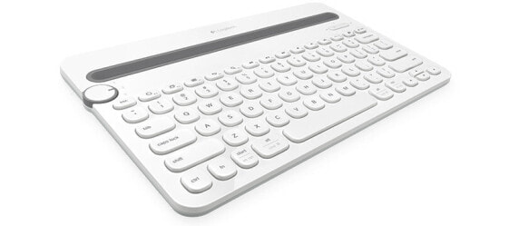 Logitech Bluetooth Multi-Device Keyboard K480 - Mini - Wireless - Bluetooth - QWERTZ - White