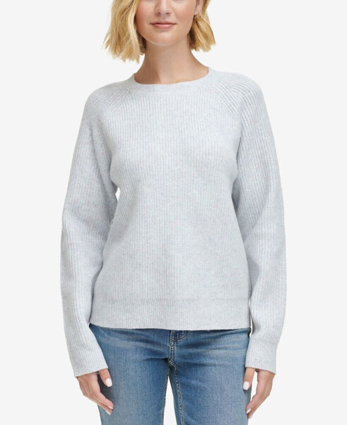 Women's Ribbed Raglan-Sleeve Sweater
