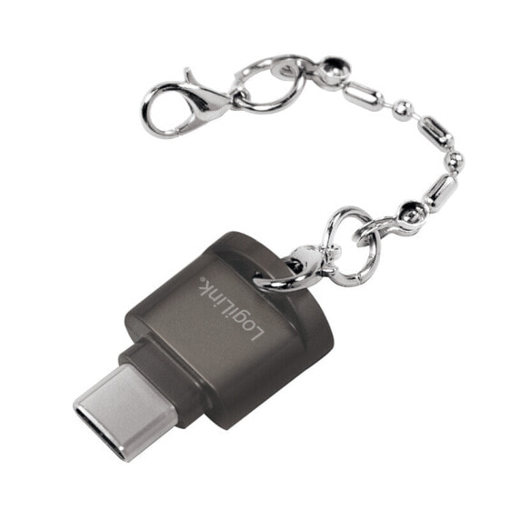 LogiLink CR0039 - MicroSD (TransFlash) - MicroSDHC - MicroSDXC - Grey - 480 Mbit/s - Activity - USB 2.0 - 16 mm