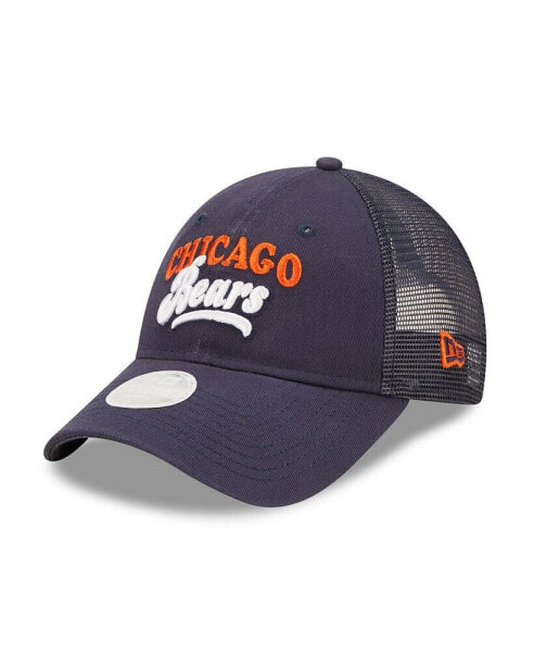 Women's Navy Chicago Bears Team Trucker 9Forty Snapback Hat