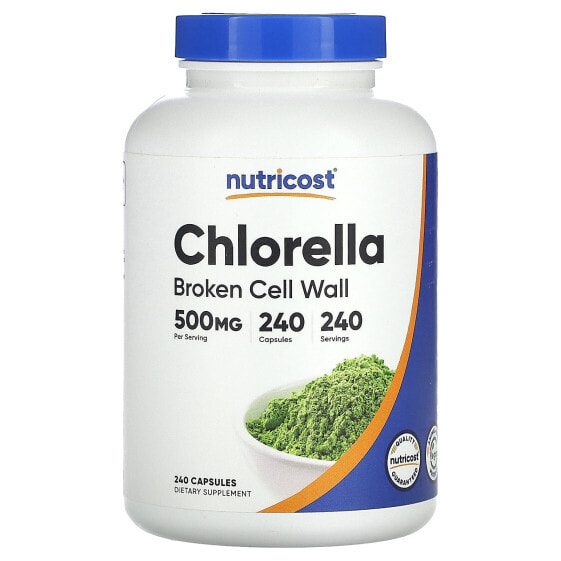 БАД Nutricost Chlorella 500 мг, 240 капсул