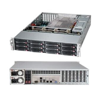 Supermicro CSE-826BAC12-R1K23LPB - Rack - Server - Black - ATX,EATX - 2U - Fan fail - HDD - Network - Power
