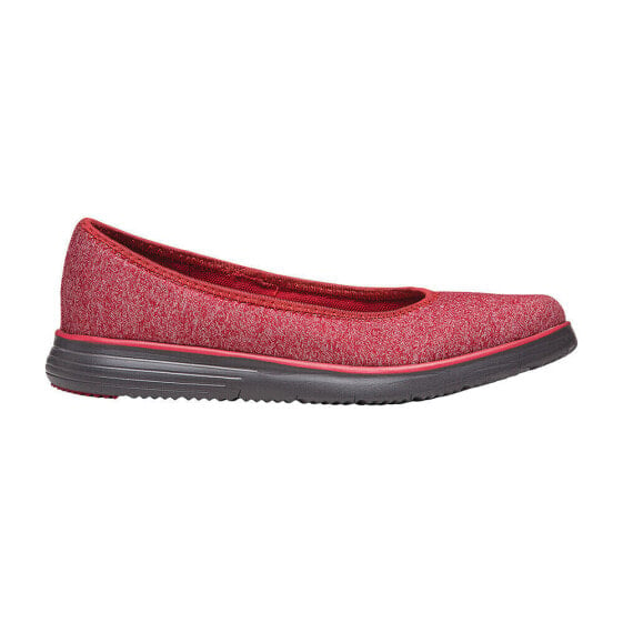 Propet Travelfit Slip On Flat Womens Red Flats Casual WAT004JRED