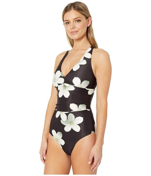 LAUREN Ralph Lauren 264931 Women Twist Back Halter One-Piece Swimsuit Size 6