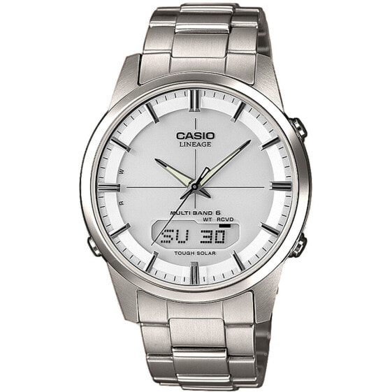 Мужские часы Casio LINEAGE Multiband 6 Tough Solar Серебристый (Ø 40 mm)