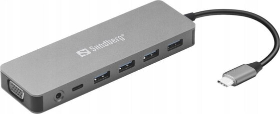 Stacja/replikator Sandberg 13w1 Travel Dock USB-C (136-45)