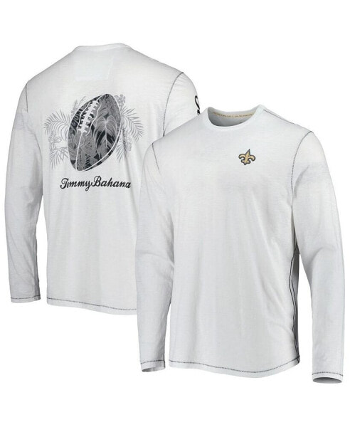 Men's White New Orleans Saints Laces Out Billboard Long Sleeve T-shirt