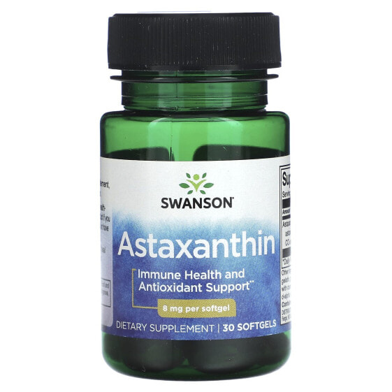 Swanson, Астаксантин, 8 мг, 30 мягких таблеток
