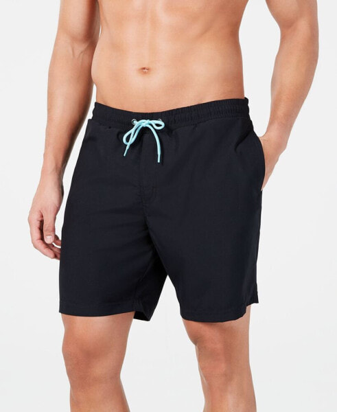 Men's Quick-Dry Performance Solid 7" Swim Trunks, Created for Macy's