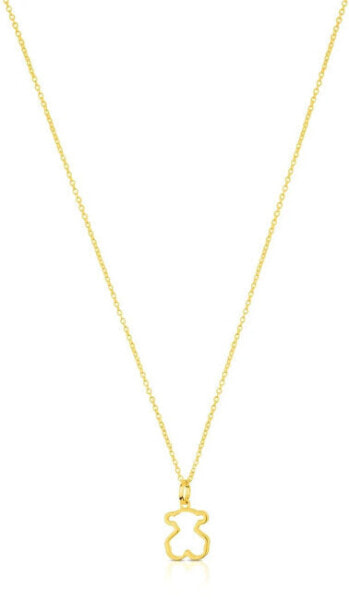 Lovely Gold Plated Galaxy Teddy Bear Necklace 614784500 (Chain, Pendant)