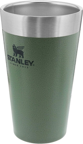 Stanley Adventure Stacking Beer Mug 473 ml Ash - Stainless Steel Thermal Mug Keeps Cold for 4 Hours - BPA Free - Stackable Double Walled Vacuum Insulated Thermal Mug - Dishwasher Safe