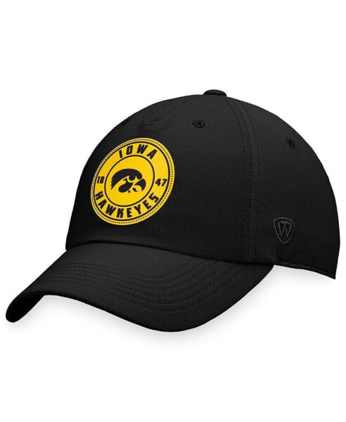 Men's Black Iowa Hawkeyes Region Adjustable Hat