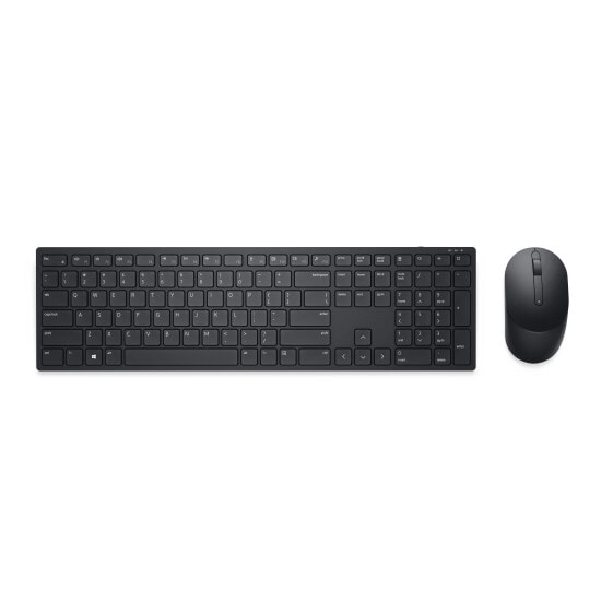 Dell KM5221W - Full-size (100%) - RF Wireless - QWERTY - Black - Mouse included