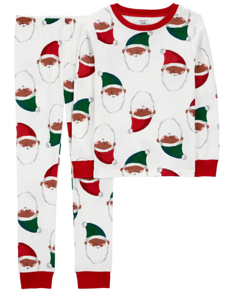 Kid 2-Piece Santa 100% Snug Fit Cotton Pajamas 4