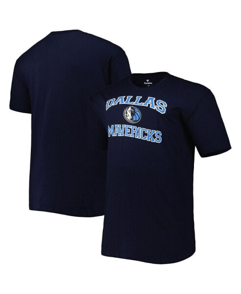 Men's Navy Dallas Mavericks Big and Tall Heart and Soul T-shirt