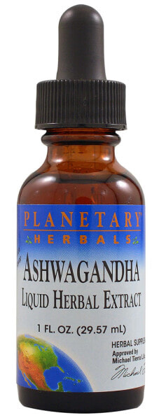 Planetary Herbals Ashwagandha Liquid Herbal Extract Lemon--- Ашваганда с экстрактом лимона--30 мл