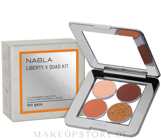 Lidschatten-Palette - Nabla Liberty X Quad Kit Eyeshadow Palette Hot Gaze