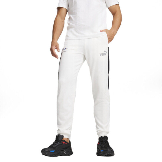 Puma Bmw Mms Mt7 Plus Sweatpants Mens White Casual Athletic Bottoms 62413802