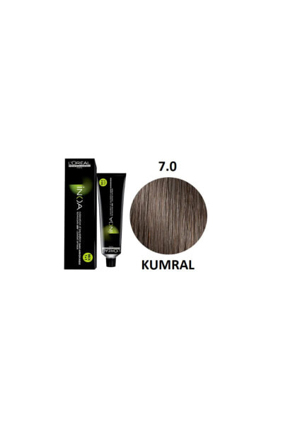 Inoa 7,0 Natural Brown Ammonia Free Permament Hair Color Cream 60ml Keyk.*