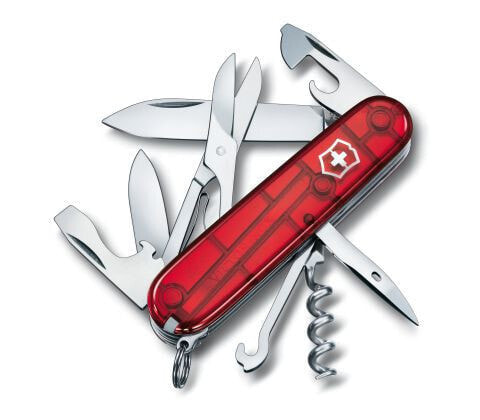 Мультитул нож Victorinox Climber - Slip joint - Clip point - Нож из нержавеющей стали - ABS синтетика - Красный