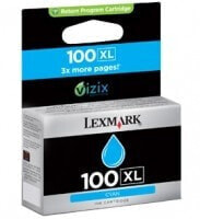 Lexmark 100XL Cyan High Yield Return Program Ink Cartridge - Original - cyan - Pro205/Pro705/Pro805/Pro905/S305/S405/S505/S605 - Inkjet printing