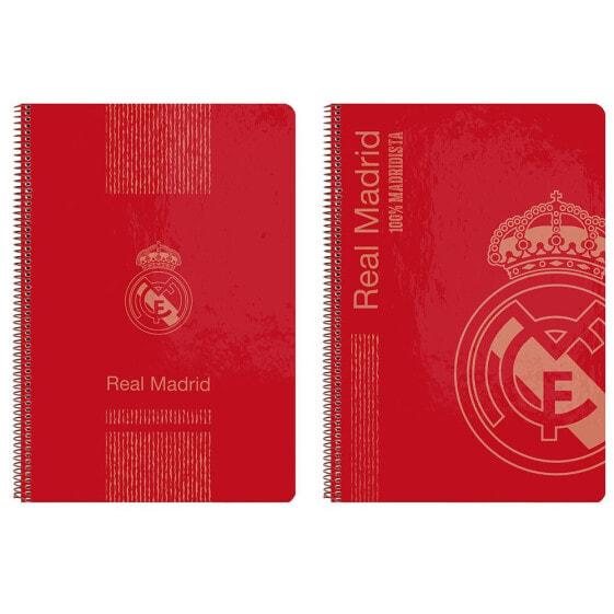 SAFTA Folio 80 Sheets Hardcover Real Madrid Notebook