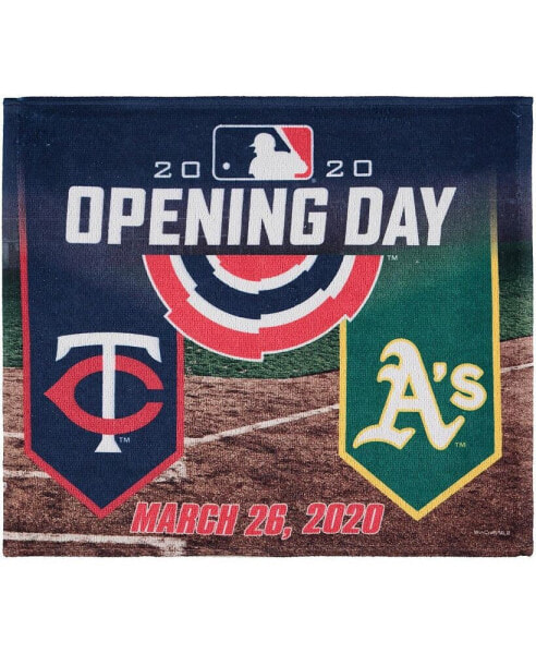 Oakland Athletics vs. Minnesota Twins 15" x 18" 2020 Opening Day Rally Towel