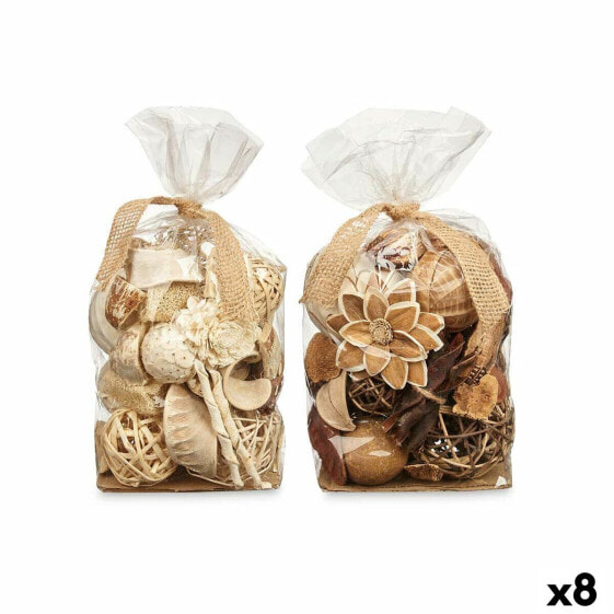 Decorative Potpourri Белый Коричневый 19 x 40 x 14 cm (8 штук)