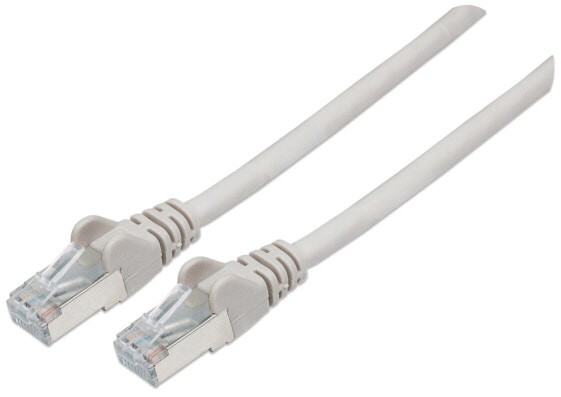 Intellinet Network Patch Cable - Cat6A - 10m - Grey - Copper - S/FTP - LSOH / LSZH - PVC - RJ45 - Gold Plated Contacts - Snagless - Booted - Lifetime Warranty - Polybag - 10 m - Cat6a - S/FTP (S-STP) - RJ-45 - RJ-45