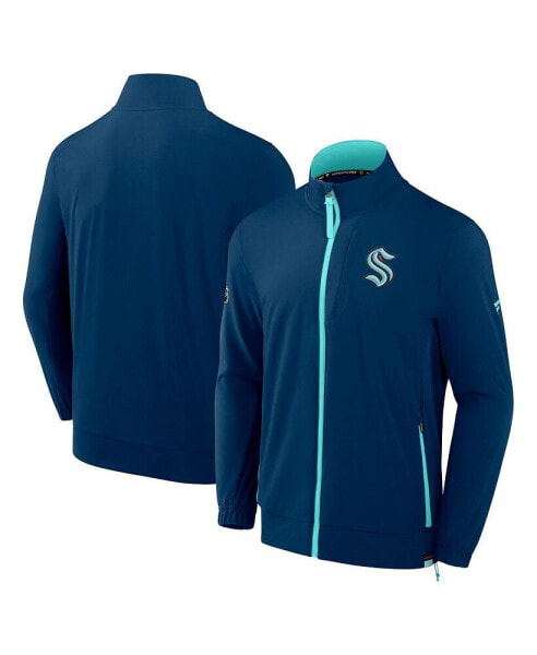 Men's Deep Sea Blue Seattle Kraken Authentic Pro Rink Full-Zip Jacket