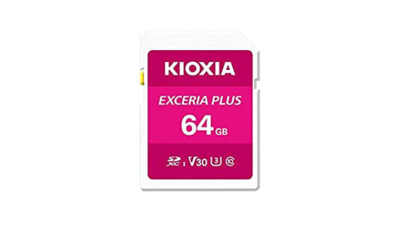 Kioxia Exceria Plus - 64 GB - SDXC - Class 10 - UHS-I - 98 MB/s - 65 MB/s