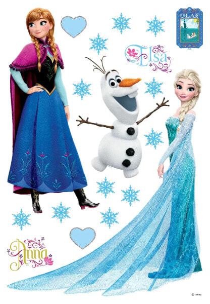 Wandtattoo Die Eiskönigin Anna & Elsa