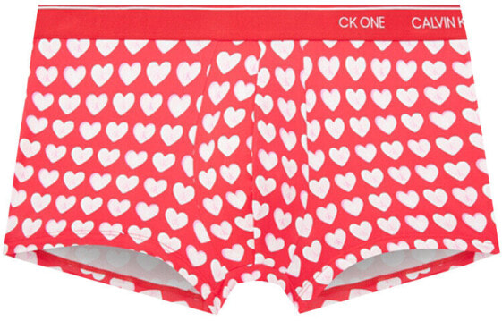 Трусы мужские Calvin Klein one серия с низкой посадкой и сердечной принтами, красные 1 шт. Код товара: NB2225-Q73