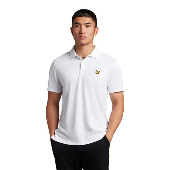 LYLE & SCOTT Tonal Eagle Tech short sleeve polo