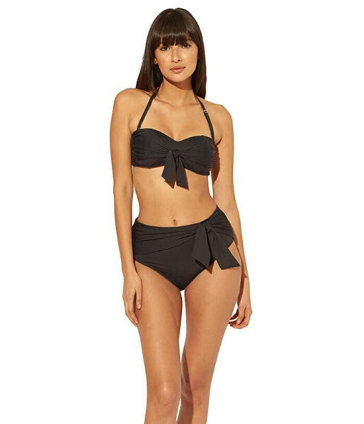 Bleu Rod Beattie 297414 Urban Goddess High-Waist Draped Front Bikini Bottoms, 10