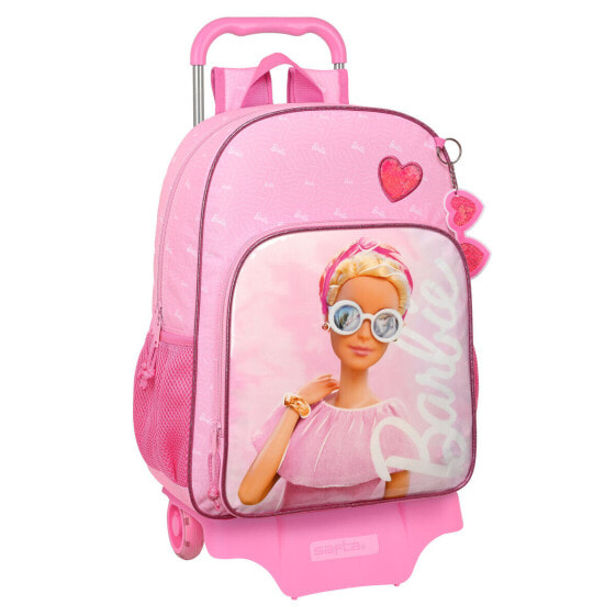 Школьный рюкзак с колесиками Barbie Girl Розовый 33 x 42 x 14 cm