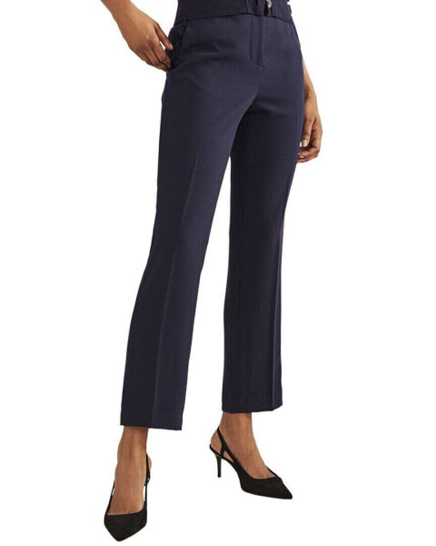 Boden Straight Crepe Trouser Women's Uk 12R / Us 8R