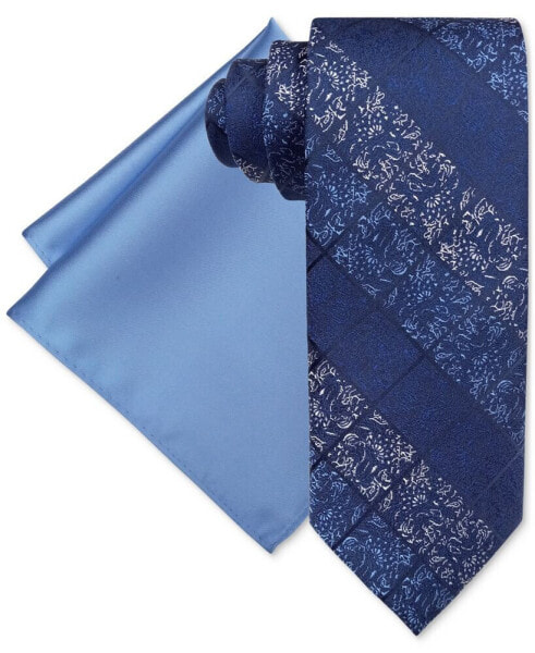 Men's Paisley Square Tie & Pocket Square Set