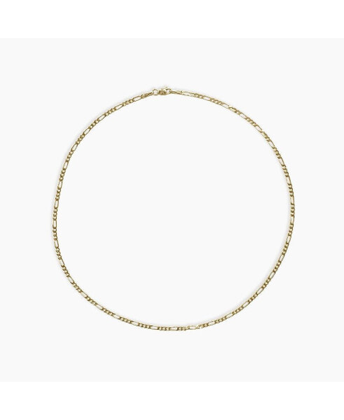 Dainty Detailed Chain Necklace 14K Solid Gold